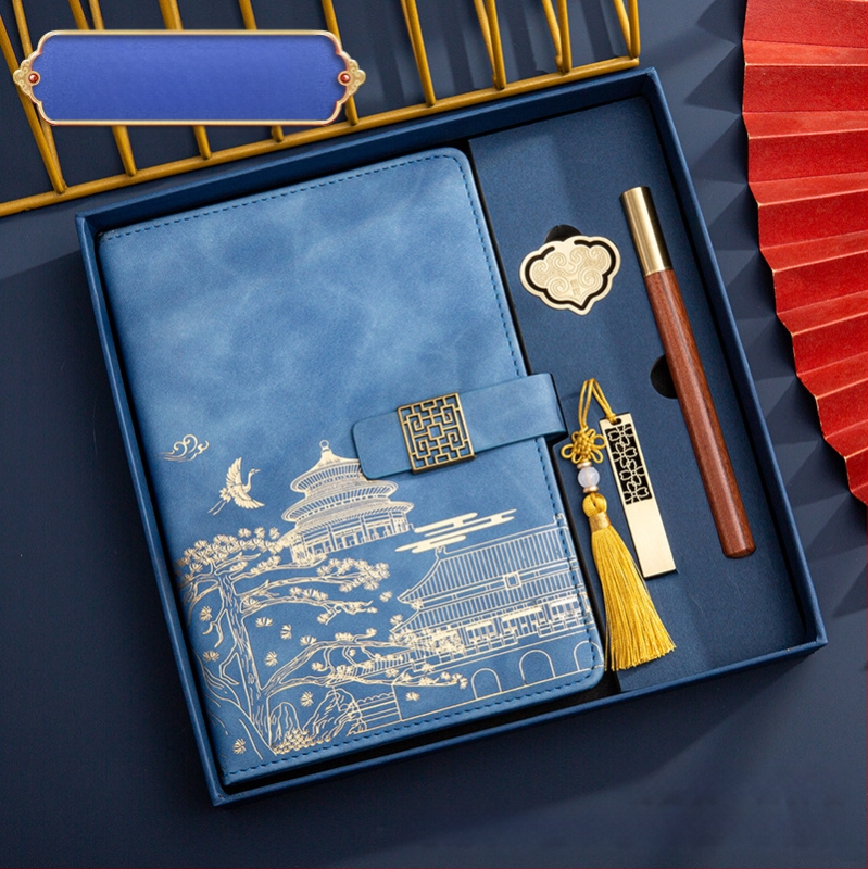 Poklon kutija za bilježnicu, odijelo za ispis, logotip National Tide, poslovni poklon, zadebljani blok A5, knjiga za sastanke tvrtke