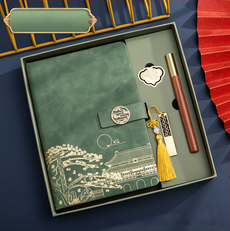 Poklon kutija za bilježnicu, odijelo za ispis, logotip National Tide, poslovni poklon, zadebljani blok A5, knjiga za sastanke tvrtke