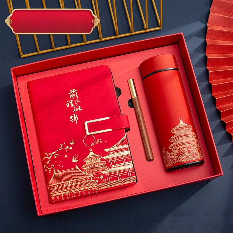 Poklon kutija za bilježnicu, odijelo za ispis, logotip National Tide, poslovni poklon, zadebljani blok A5, knjiga za sastanke tvrtke