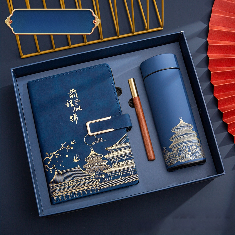 Poklon kutija za bilježnicu, odijelo za ispis, logotip National Tide, poslovni poklon, zadebljani blok A5, knjiga za sastanke tvrtke