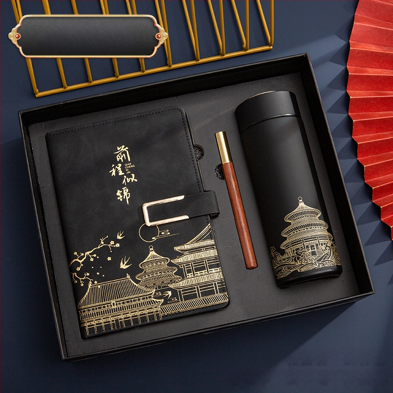 Poklon kutija za bilježnicu, odijelo za ispis, logotip National Tide, poslovni poklon, zadebljani blok A5, knjiga za sastanke tvrtke