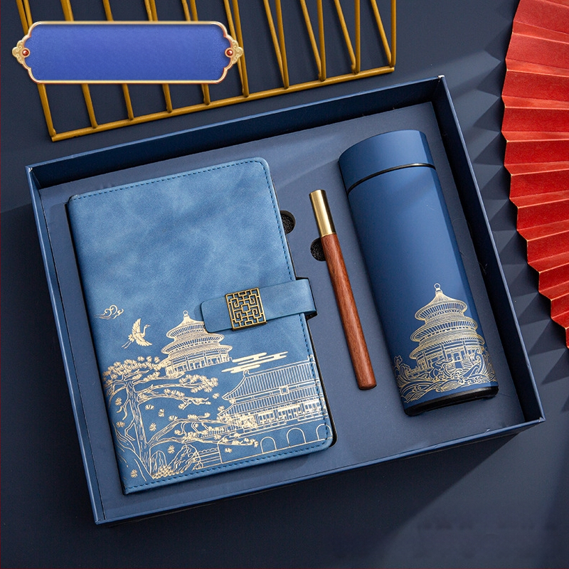 Poklon kutija za bilježnicu, odijelo za ispis, logotip National Tide, poslovni poklon, zadebljani blok A5, knjiga za sastanke tvrtke