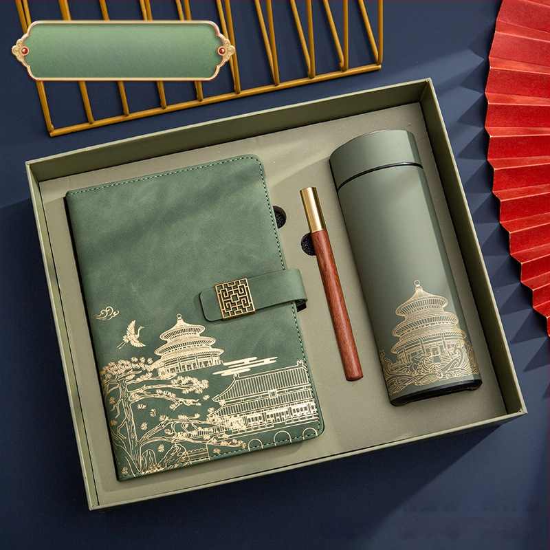 Poklon kutija za bilježnicu, odijelo za ispis, logotip National Tide, poslovni poklon, zadebljani blok A5, knjiga za sastanke tvrtke