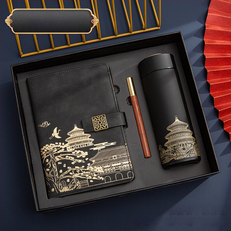 Poklon kutija za bilježnicu, odijelo za ispis, logotip National Tide, poslovni poklon, zadebljani blok A5, knjiga za sastanke tvrtke