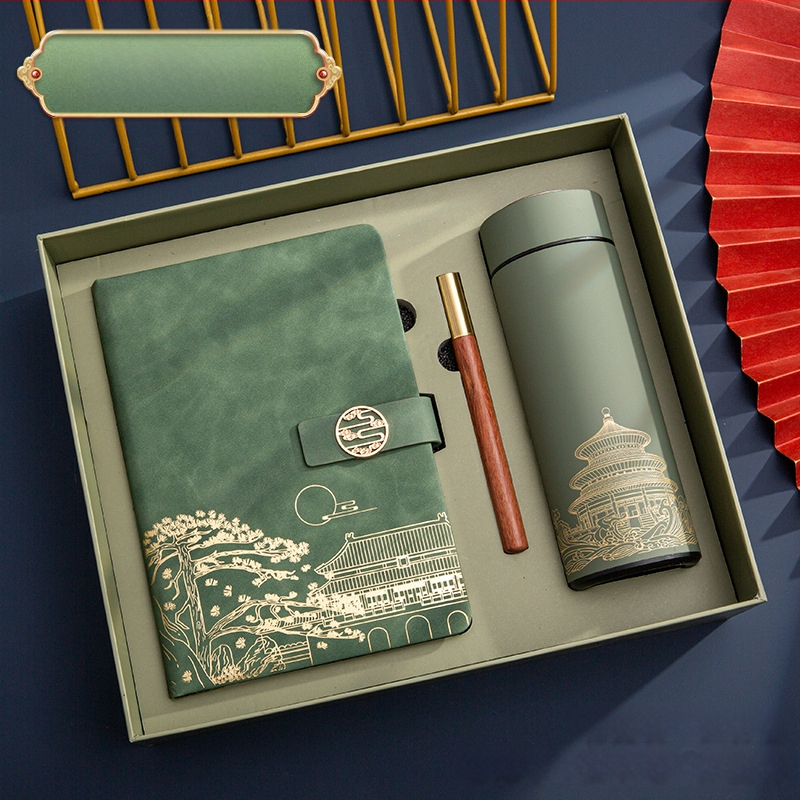 Poklon kutija za bilježnicu, odijelo za ispis, logotip National Tide, poslovni poklon, zadebljani blok A5, knjiga za sastanke tvrtke