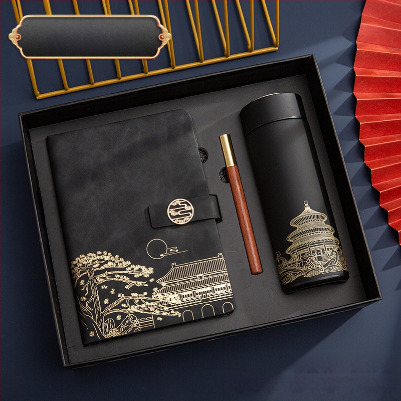 Poklon kutija za bilježnicu, odijelo za ispis, logotip National Tide, poslovni poklon, zadebljani blok A5, knjiga za sastanke tvrtke