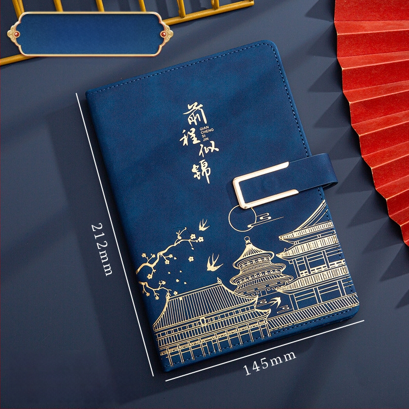 Poklon kutija za bilježnicu, odijelo za ispis, logotip National Tide, poslovni poklon, zadebljani blok A5, knjiga za sastanke tvrtke