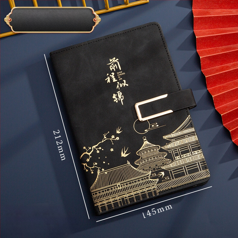 Poklon kutija za bilježnicu, odijelo za ispis, logotip National Tide, poslovni poklon, zadebljani blok A5, knjiga za sastanke tvrtke