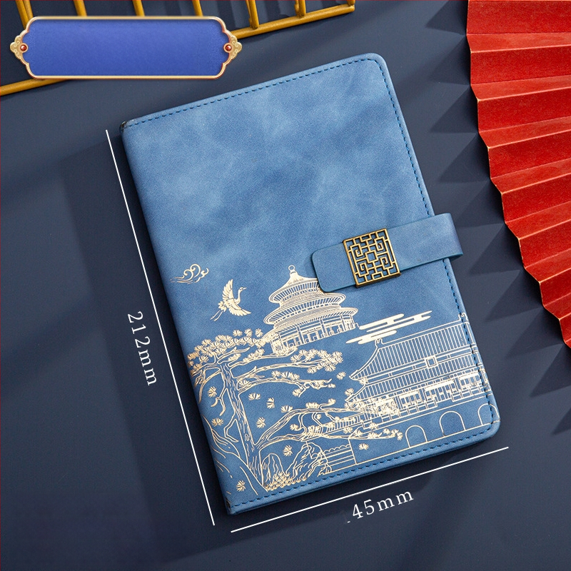 Poklon kutija za bilježnicu, odijelo za ispis, logotip National Tide, poslovni poklon, zadebljani blok A5, knjiga za sastanke tvrtke