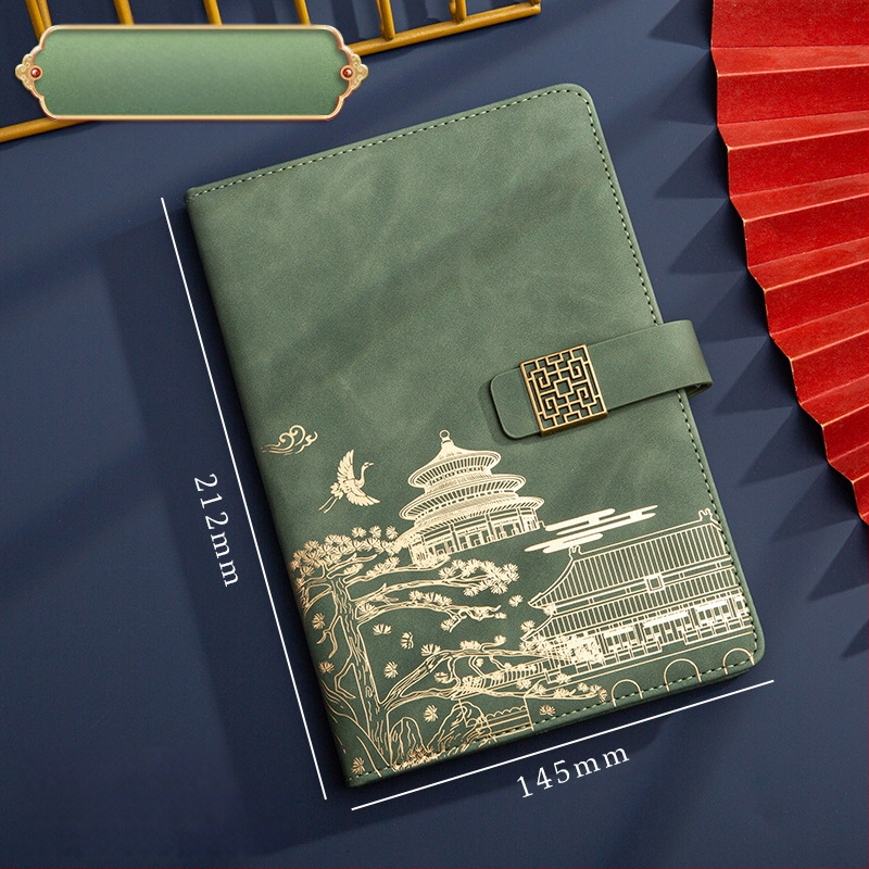 Poklon kutija za bilježnicu, odijelo za ispis, logotip National Tide, poslovni poklon, zadebljani blok A5, knjiga za sastanke tvrtke