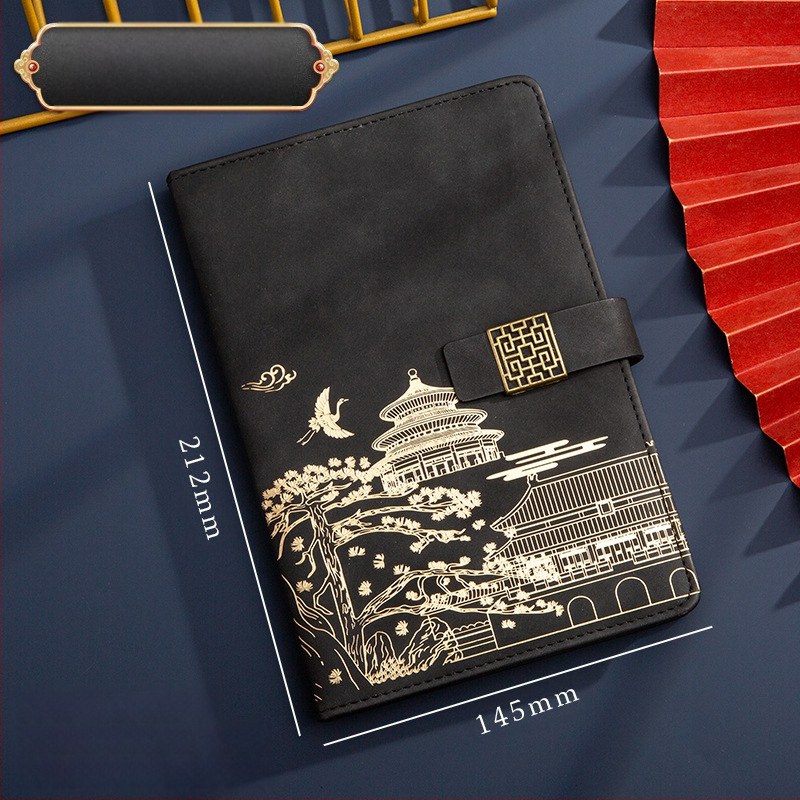 Poklon kutija za bilježnicu, odijelo za ispis, logotip National Tide, poslovni poklon, zadebljani blok A5, knjiga za sastanke tvrtke