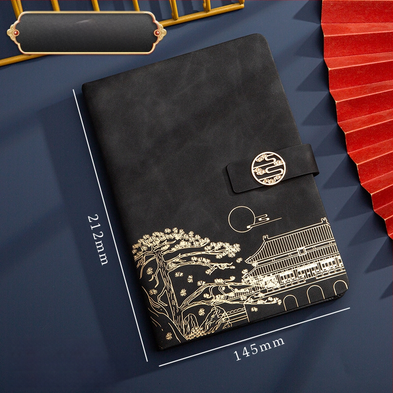 Poklon kutija za bilježnicu, odijelo za ispis, logotip National Tide, poslovni poklon, zadebljani blok A5, knjiga za sastanke tvrtke