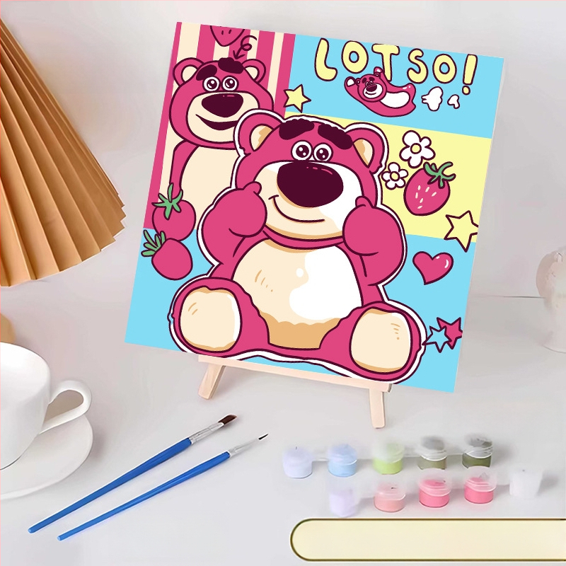 20*20 Παιδική Ψηφιακή Ελαιογραφία Παρτίδα Κινούμενα Σχέδια Χρωματισμός Ελαιογραφία Κινούμενα Σχέδια Χειροποίητη Γεμιστή Ελαιογραφία Diy Χρωματισμός Ζωγραφική