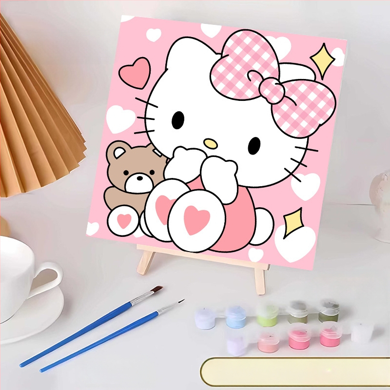 20*20 Παιδική Ψηφιακή Ελαιογραφία Παρτίδα Κινούμενα Σχέδια Χρωματισμός Ελαιογραφία Κινούμενα Σχέδια Χειροποίητη Γεμιστή Ελαιογραφία Diy Χρωματισμός Ζωγραφική