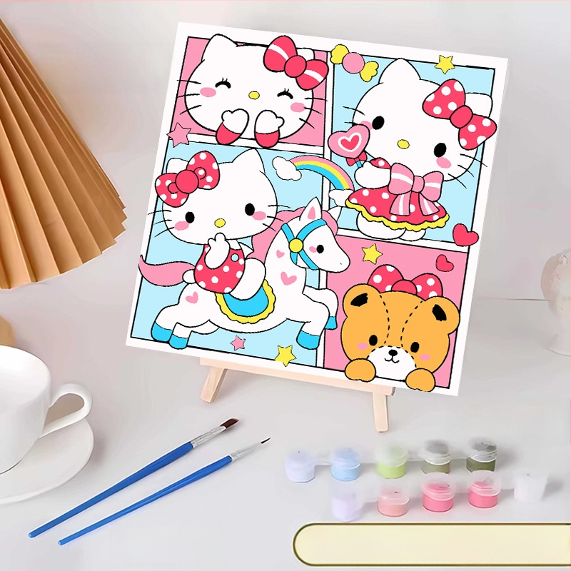 20*20 Παιδική Ψηφιακή Ελαιογραφία Παρτίδα Κινούμενα Σχέδια Χρωματισμός Ελαιογραφία Κινούμενα Σχέδια Χειροποίητη Γεμιστή Ελαιογραφία Diy Χρωματισμός Ζωγραφική