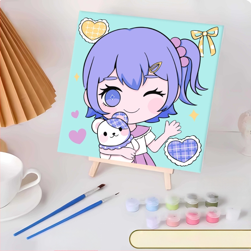 20*20 Παιδική Ψηφιακή Ελαιογραφία Παρτίδα Κινούμενα Σχέδια Χρωματισμός Ελαιογραφία Κινούμενα Σχέδια Χειροποίητη Γεμιστή Ελαιογραφία Diy Χρωματισμός Ζωγραφική