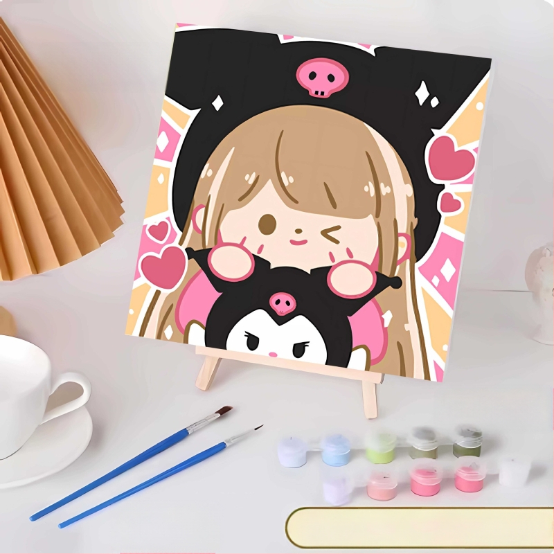 20*20 Παιδική Ψηφιακή Ελαιογραφία Παρτίδα Κινούμενα Σχέδια Χρωματισμός Ελαιογραφία Κινούμενα Σχέδια Χειροποίητη Γεμιστή Ελαιογραφία Diy Χρωματισμός Ζωγραφική