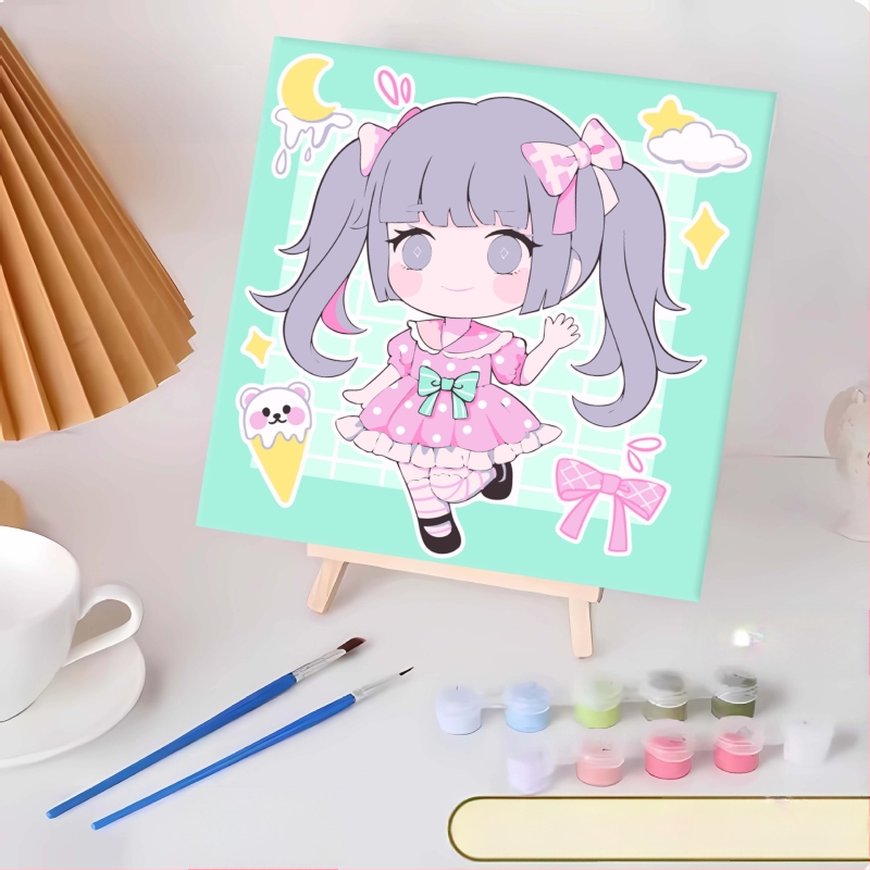 20*20 Παιδική Ψηφιακή Ελαιογραφία Παρτίδα Κινούμενα Σχέδια Χρωματισμός Ελαιογραφία Κινούμενα Σχέδια Χειροποίητη Γεμιστή Ελαιογραφία Diy Χρωματισμός Ζωγραφική