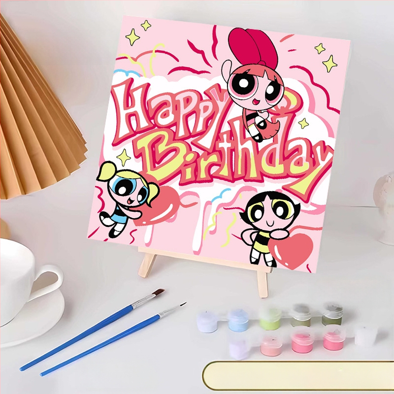 20*20 Παιδική Ψηφιακή Ελαιογραφία Παρτίδα Κινούμενα Σχέδια Χρωματισμός Ελαιογραφία Κινούμενα Σχέδια Χειροποίητη Γεμιστή Ελαιογραφία Diy Χρωματισμός Ζωγραφική