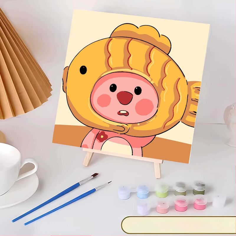 20*20 Παιδική Ψηφιακή Ελαιογραφία Παρτίδα Κινούμενα Σχέδια Χρωματισμός Ελαιογραφία Κινούμενα Σχέδια Χειροποίητη Γεμιστή Ελαιογραφία Diy Χρωματισμός Ζωγραφική