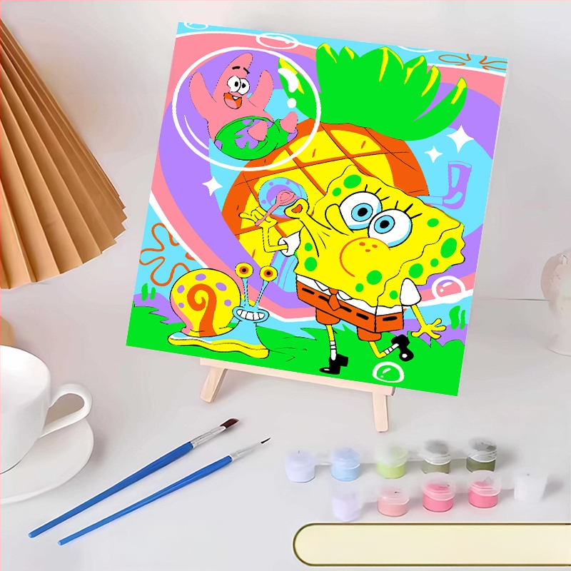 20*20 Παιδική Ψηφιακή Ελαιογραφία Παρτίδα Κινούμενα Σχέδια Χρωματισμός Ελαιογραφία Κινούμενα Σχέδια Χειροποίητη Γεμιστή Ελαιογραφία Diy Χρωματισμός Ζωγραφική