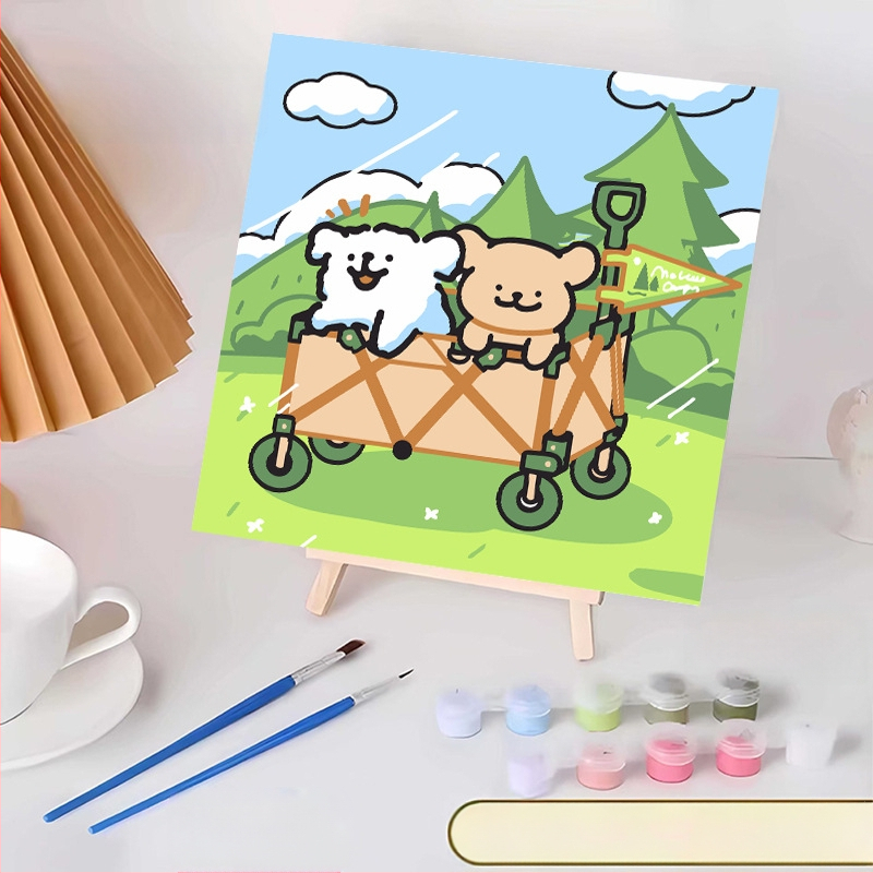 20*20 Παιδική Ψηφιακή Ελαιογραφία Παρτίδα Κινούμενα Σχέδια Χρωματισμός Ελαιογραφία Κινούμενα Σχέδια Χειροποίητη Γεμιστή Ελαιογραφία Diy Χρωματισμός Ζωγραφική