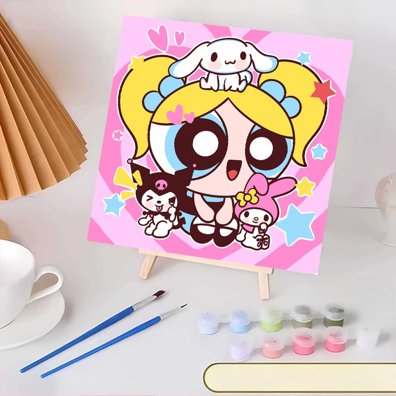 20*20 Παιδική Ψηφιακή Ελαιογραφία Παρτίδα Κινούμενα Σχέδια Χρωματισμός Ελαιογραφία Κινούμενα Σχέδια Χειροποίητη Γεμιστή Ελαιογραφία Diy Χρωματισμός Ζωγραφική