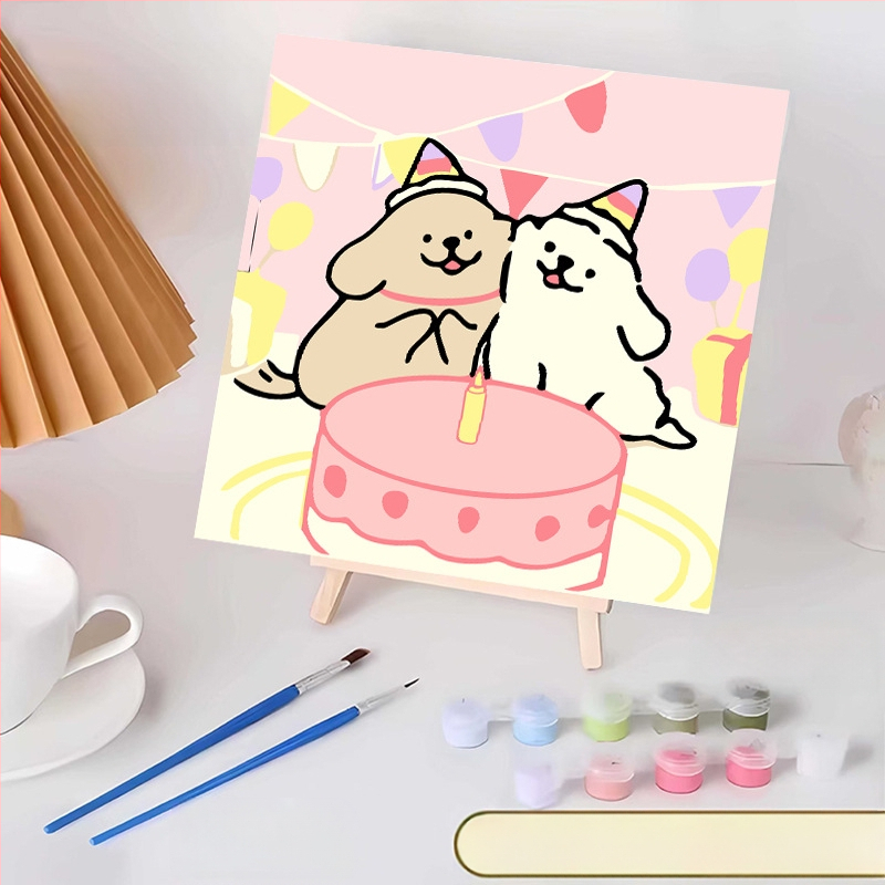 20*20 Παιδική Ψηφιακή Ελαιογραφία Παρτίδα Κινούμενα Σχέδια Χρωματισμός Ελαιογραφία Κινούμενα Σχέδια Χειροποίητη Γεμιστή Ελαιογραφία Diy Χρωματισμός Ζωγραφική