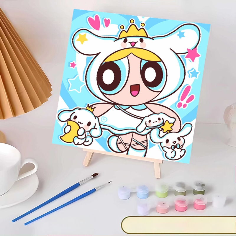 20*20 Παιδική Ψηφιακή Ελαιογραφία Παρτίδα Κινούμενα Σχέδια Χρωματισμός Ελαιογραφία Κινούμενα Σχέδια Χειροποίητη Γεμιστή Ελαιογραφία Diy Χρωματισμός Ζωγραφική