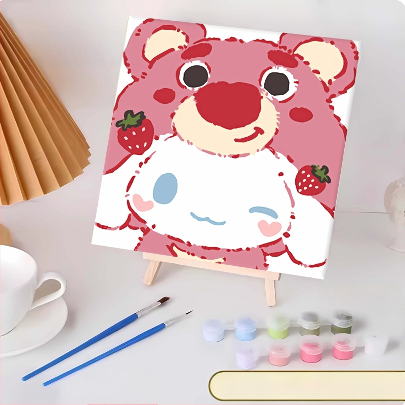 20*20 Παιδική Ψηφιακή Ελαιογραφία Παρτίδα Κινούμενα Σχέδια Χρωματισμός Ελαιογραφία Κινούμενα Σχέδια Χειροποίητη Γεμιστή Ελαιογραφία Diy Χρωματισμός Ζωγραφική