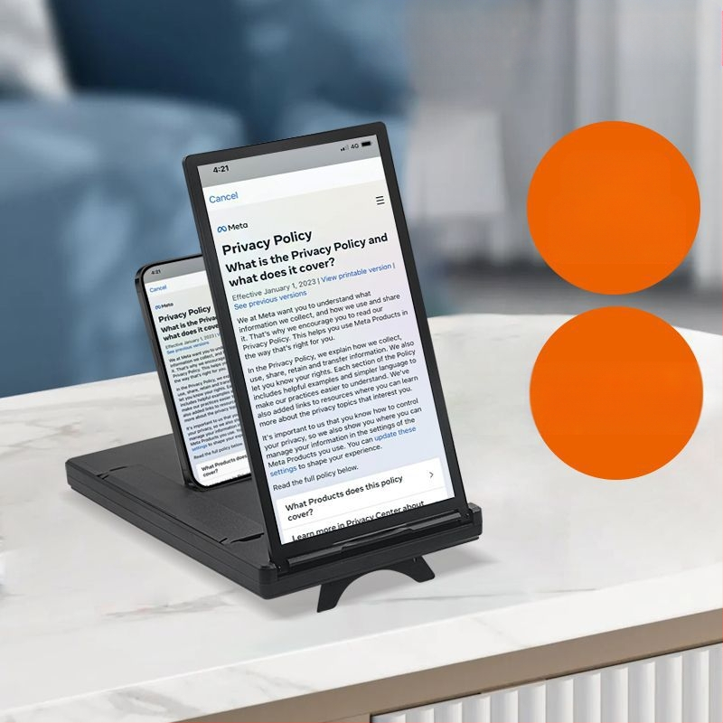 Кронштейн за увеличител на екрана за смартфони с вградени двойни екрани (хоризонтален и вертикален) - зумване на мобилно видео - акрил