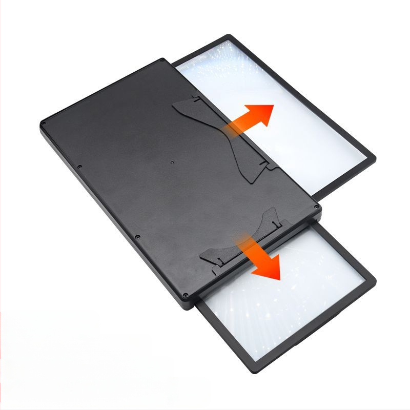 Кронштейн за увеличител на екрана за смартфони с вградени двойни екрани (хоризонтален и вертикален) - зумване на мобилно видео - акрил