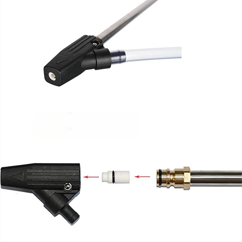 Keramikas sprausla augstspiediena smilšu strūklai ar nerūsējoša tērauda rokturi – 2300 psi, šļāciena attālums 10, piemērots rūsas noņemšanai un smagai dekonterminācijai