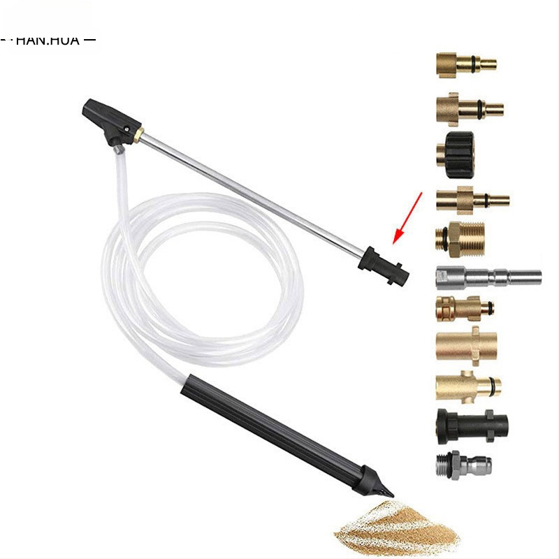 Keramikas sprausla augstspiediena smilšu strūklai ar nerūsējoša tērauda rokturi – 2300 psi, šļāciena attālums 10, piemērots rūsas noņemšanai un smagai dekonterminācijai