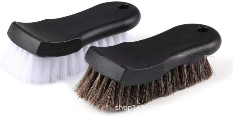 Automobilio interjero valymo šepetys – PP medžiaga + arklių plaukai, tipas: valymo šepetys, modelis: Horse hair brush