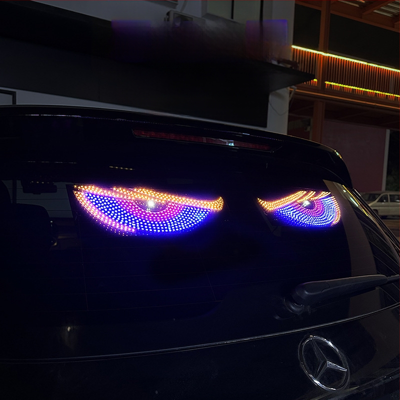 LED dinamisks automašīnas acu displejs - XL Devil Eyes, 12V, 5W, 1A