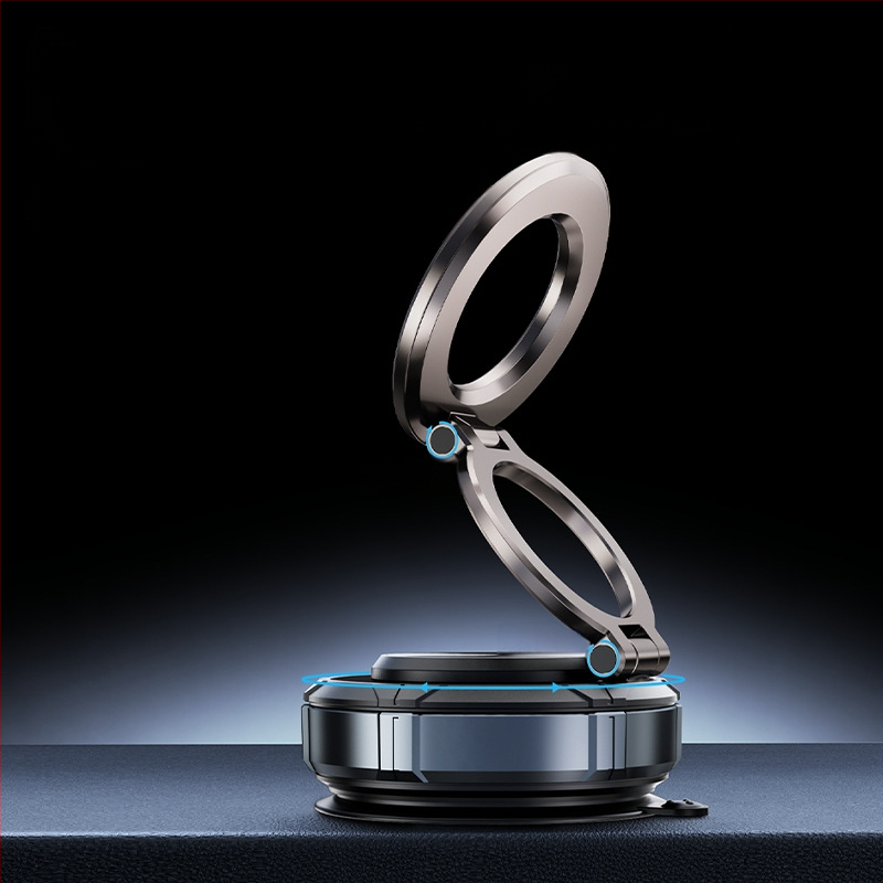 Autós mágneses telefon-tartó vákuumos szívócsésze rögzítéshez, műszerfalra szerelhető, automatikus szívás, univerzális kompatibilitás