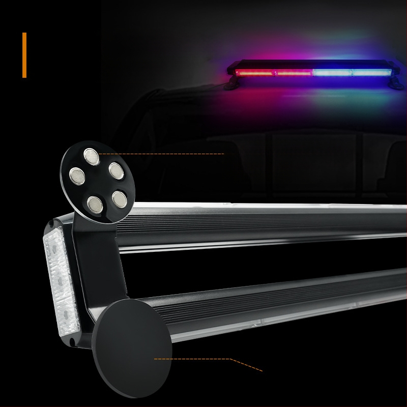  COB προειδοποιητικό φως οχήματος με τετραπλής πλευρής LED στροβ, μοντέλο JSD12/15, περίβλημα αλουμινίου+PC, LED πηγή φωτός, 50000h διάρκεια ζωής