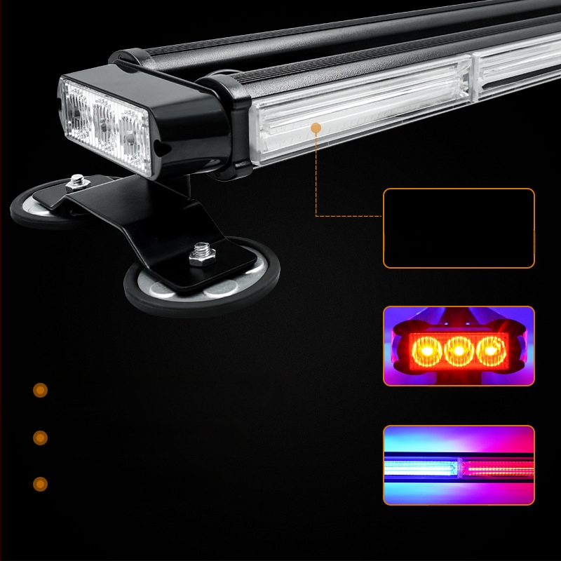  COB προειδοποιητικό φως οχήματος με τετραπλής πλευρής LED στροβ, μοντέλο JSD12/15, περίβλημα αλουμινίου+PC, LED πηγή φωτός, 50000h διάρκεια ζωής