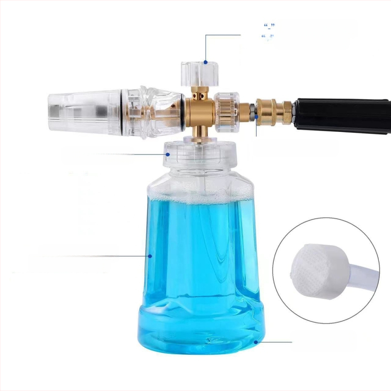 Anlu Shi putas pūšļsprūdu pistole automašīnu mazgāšanai ar alumīnija galvu un alumīnija rokturi, izsmidzināšanas diapazons 5-10, ūdens spiediens 4-8, svars 460 g