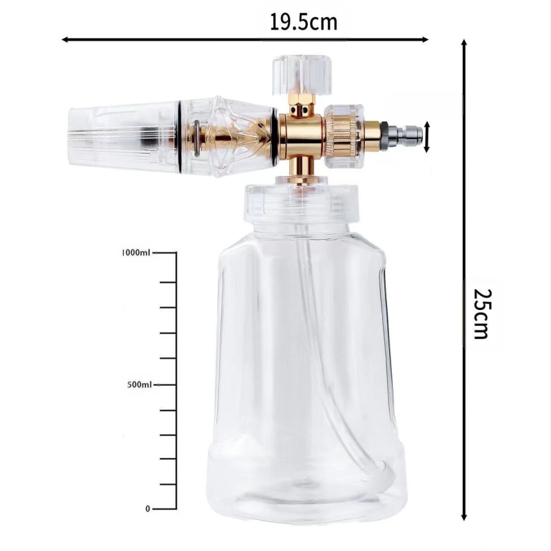 Anlu Shi putas pūšļsprūdu pistole automašīnu mazgāšanai ar alumīnija galvu un alumīnija rokturi, izsmidzināšanas diapazons 5-10, ūdens spiediens 4-8, svars 460 g