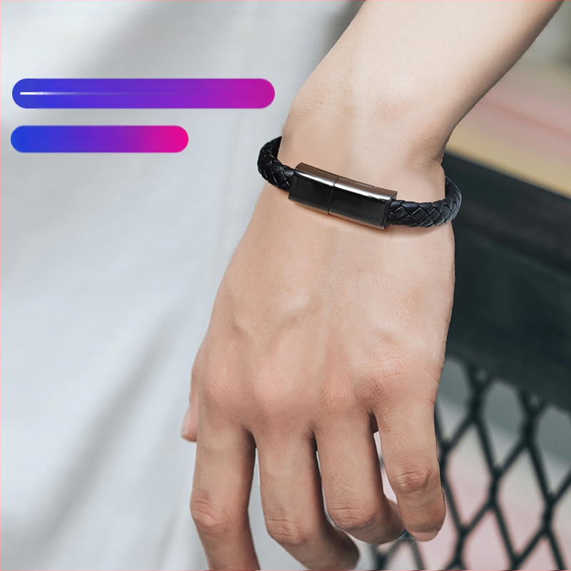 Audiniais pluoštuotas automobilių įkrovimo laidas su Lightning, Micro USB ir USB-C, greitas įkrovimas iki 60W