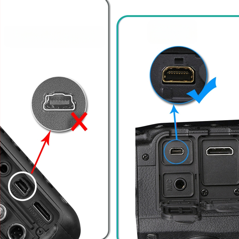 OTG USB-C 8P adapterkaabel Nikon Coolpix 2100 / P5 / S4 – ühendab nutitelefoni kaameraga (vasest juhtme südamik)