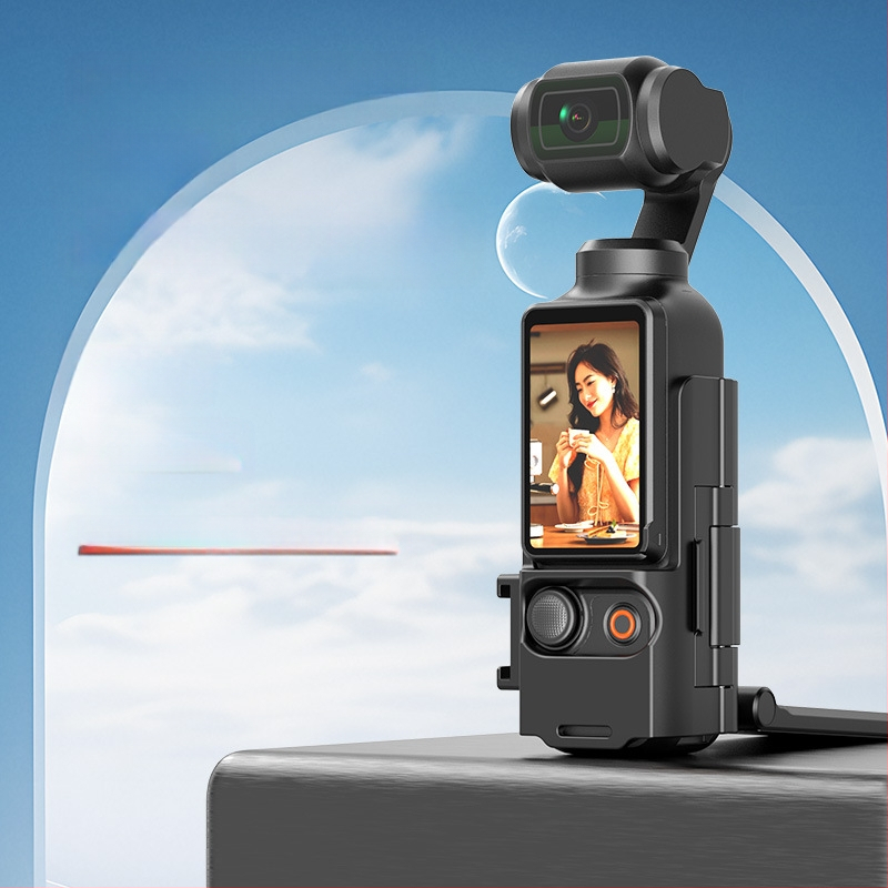 Osmo Pocket3 магнитна сгъваема настолна стойка, регулируем ъгъл, съвместима с DJI Osmo Pocket3, пластмасова