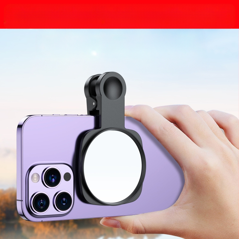 Telefonikaamera tagumise poole selfi-peegel magnetilise kinnitusega, mudel TH-255, universaalne ühilduvus, toetab privaatbrände