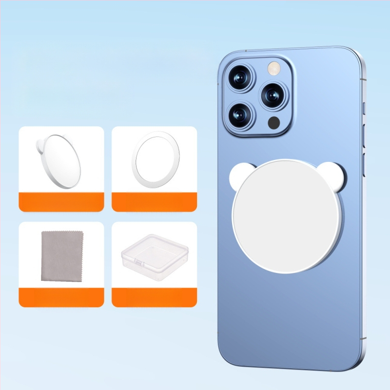 Telefonikaamera tagumise poole selfi-peegel magnetilise kinnitusega, mudel TH-255, universaalne ühilduvus, toetab privaatbrände