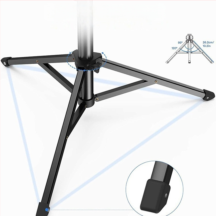 Τρίποδο για κινητό τηλέφωνο με αναδιπλούμενο σχεδιασμό, ύψος έως 1,6 m, διάμετρος σωλήνα 25 mm, 4 αρθρώσεις, φορτίο 2 kg