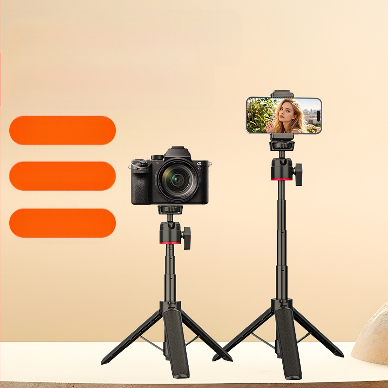 Mini galda lazy statīvs kamerai un viedtālrunim, alumīnija konstrukcija, pielāgojams, vispārīgs stilss