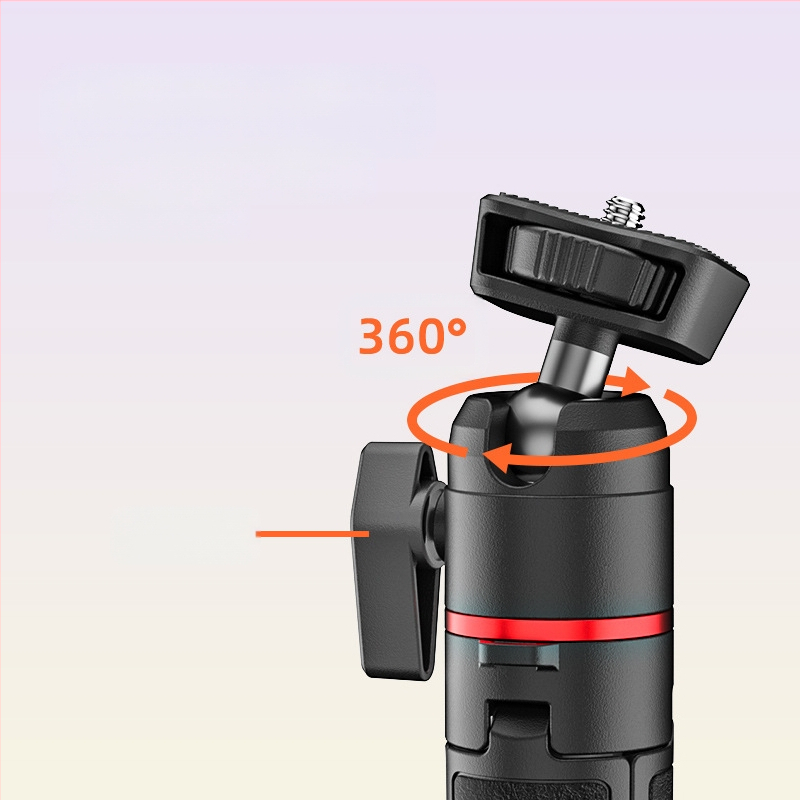 Mini galda lazy statīvs kamerai un viedtālrunim, alumīnija konstrukcija, pielāgojams, vispārīgs stilss