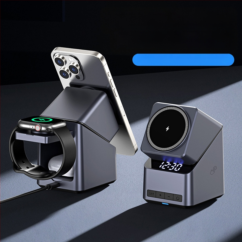Belaidis įkroviklis su 180° prisilietimo reguliavimu, keturių funkcijų besisukantis laikiklis, magnetinis belaidis įkrovimas, išvestis 5–15W